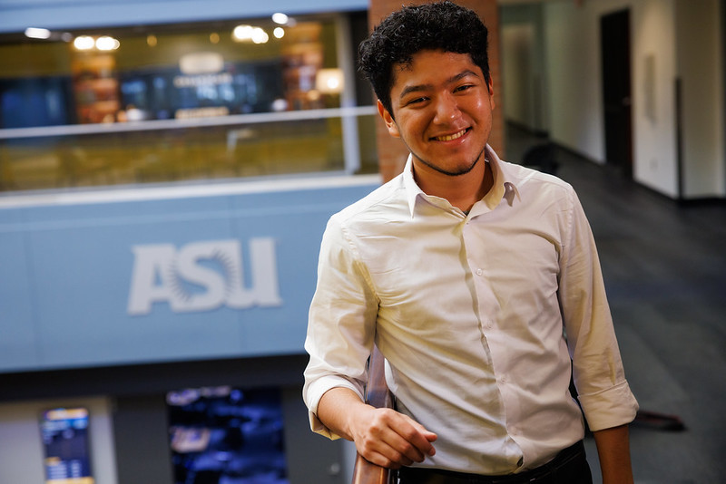 student smiling at camera for a photo