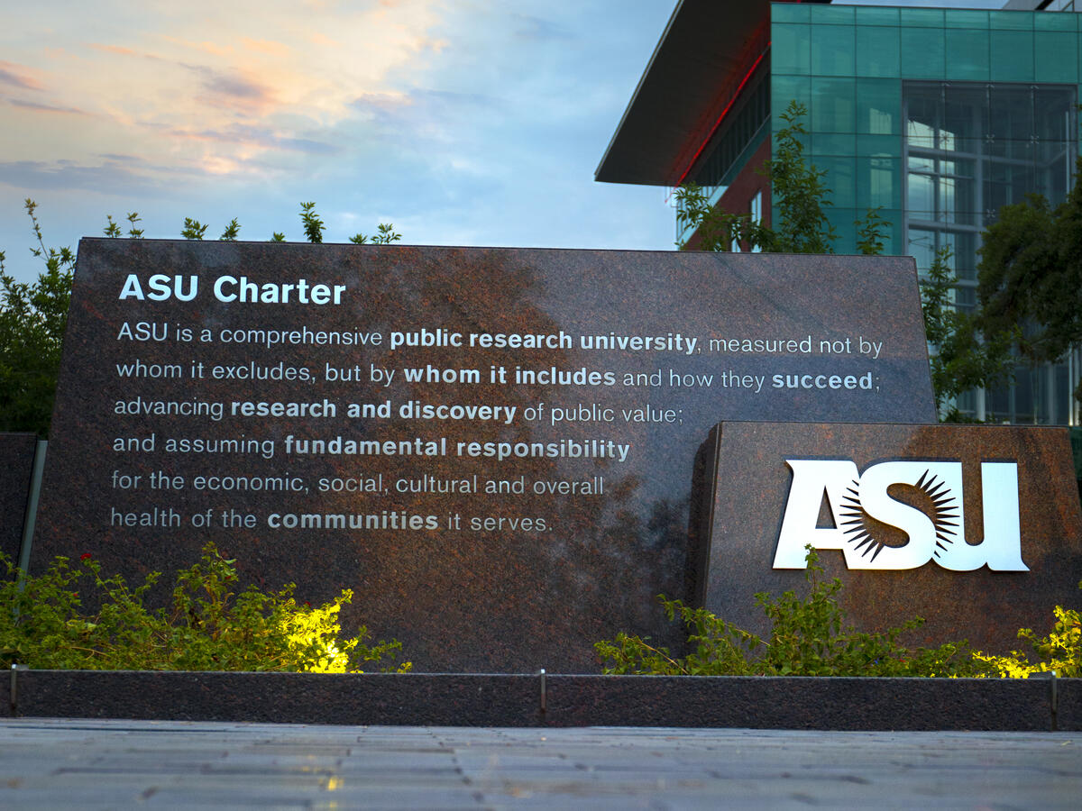 ASU charter sign