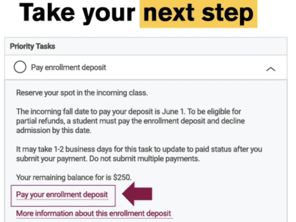 Take your next step